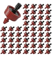 1 GPH Pressure Compensating Drippers: 50 Pack Drip Irrigation Spot Drippers Constant Flow Drip Ir...