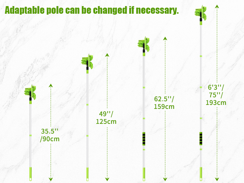 extendable long handle pole can be shortened for different requirements