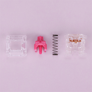 GATERON-Aliaz Silient Pink Switches Set Pre Lube 5 PinsKeyboard Switch MX Mechanical Keyboard