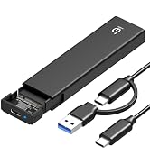 Xiaobi M.2 NVMe SSD Enclosure, Tool-Free Installation, USB 3.2 Gen 2 (10 Gbps) to NVME M-Key/(B+M...
