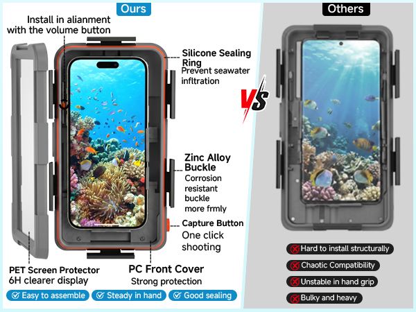 waterproof phone case for snorkeling
