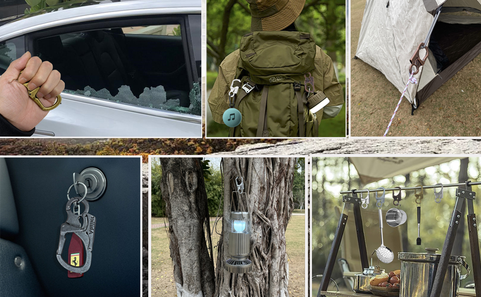 Outdoor Application of Carabiner Keychain Clip