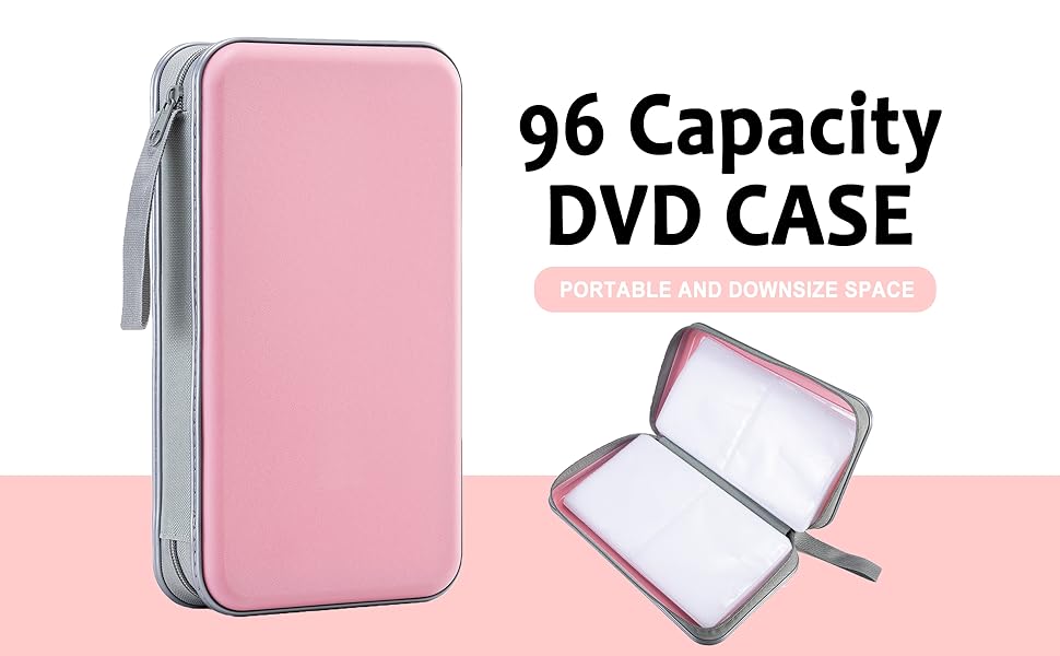 pink dvd case with an opened case