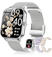 Smart Watches for Women,1.85'' HD 1000mAh Battery Fitness Watch with Make/Answer Call,Heart Rate/...