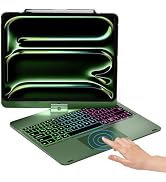 NOKBABO Trackpad Keyboard Case for iPad Pro 13 inch (M5/2025, M4/2024), iPad Air 13" (M4/M3/M2) &...