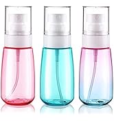 Cosywell Travel Spray Bottle TSA Approved 2oz 60ml 3 Pack Leak Proof Fine Mist Empty Plastic Refi...
