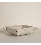 OLETHA Aesthetic Valet Tray, Little Catch-all Dish, Jewelry Holder for Travel, Ivory