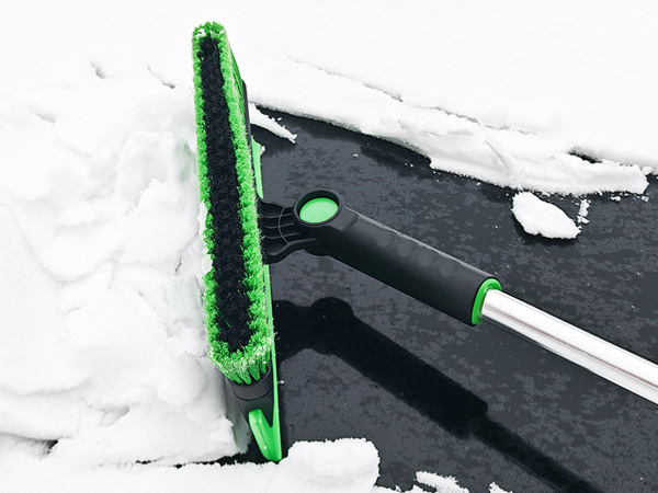 snow brush and ice scraper