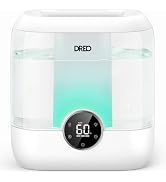 DREO 6L Humidifiers for Bedroom, 60H Runtime, 28 dB Quiet, HM524 | Precise Humidity Control, Easy...