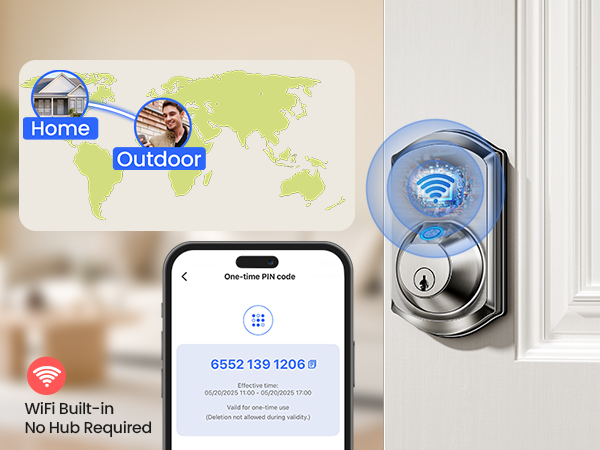 Built-in WiFi for remote control from anywhere