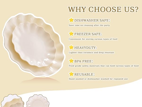 10" Dinner Plates:12pcs 7.5" Dessert Plates:12pcs