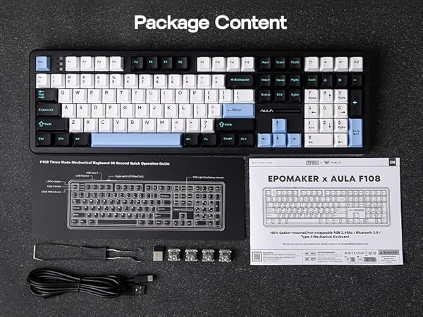 AULA F108 Wireless Gaming Kyeboard