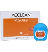 Acclean Dental Floss, Shred Resistant Nylon, Waxed, 12 Yards, Unflavored, 72/Bx.