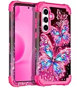 Miqala for Galaxy S25 FE Case,Glow in The Dark Three Layer Heavy Duty Shockproof Protection Hard ...