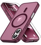 Vansdon for iPhone 16 Case, Compatible with MagSafe, Magnetic Translucent Matte Slim Protective C...