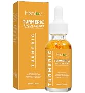 Turmeric Serum for Face & Body – All Natural Turmeric Skin Brightening Serum for Dark Spots – Cle...