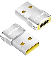 HOWJIM USB to USB C Adapter,PD/QC Fast Charging USB 2.0 480Mbps Data Transfer,USB C Female to A M...