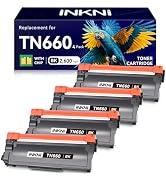 InkNI Compatible TN660 Toner Cartridge Replacement for Brother TN660 TN630 High Yield Compatible ...