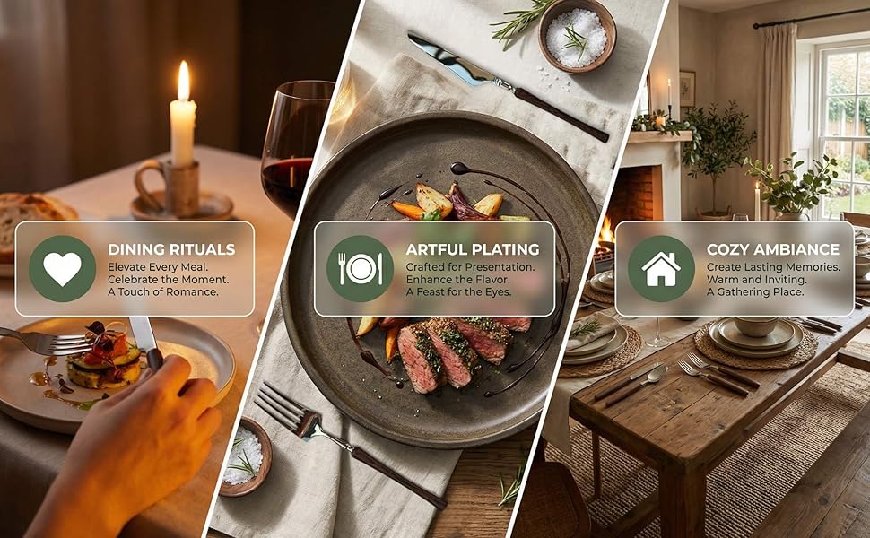 Elegant decorations on the dining table