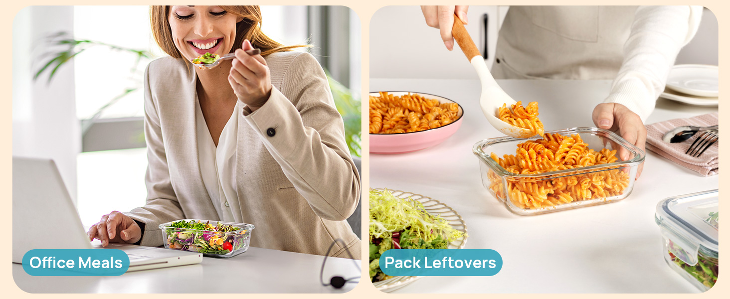 glass lunch containers with lids