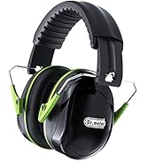 Dr.meter Hearing Protection Ear Muffs, 28dB Noise Reduction Safety Earmuffs with Adjustable Headb...