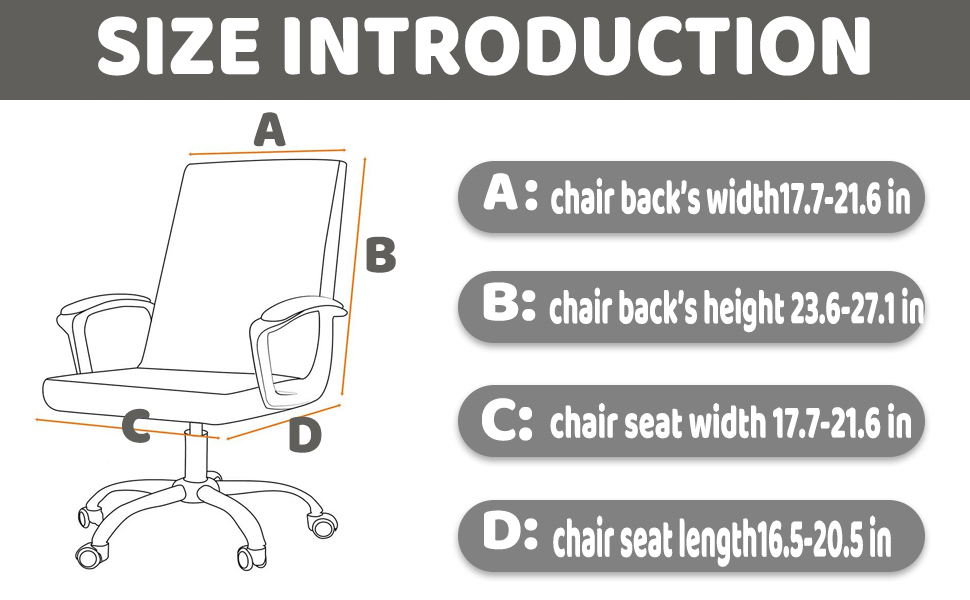 please check your chair size before ordering