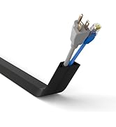 Delamu 4 Ft Floor Cord Cover, Extension Cord Floor Cover Strip, Floor Cord Hider, Used for Organi...