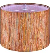 GO&SO 1 Pack Stripe Drum Lamp Shade Chroma Multi-Red- 13