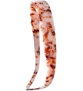 LAYONGMOLI Acetate Hairbands for Women - Non-Slip Thin Headbands with Teeth, Eyewear-Friendly Des...