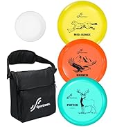 Sportneer Disc Golf Set, Disc Golf Starter Set of 3 with Putter Mid Range Driver Mini Disc Marker...