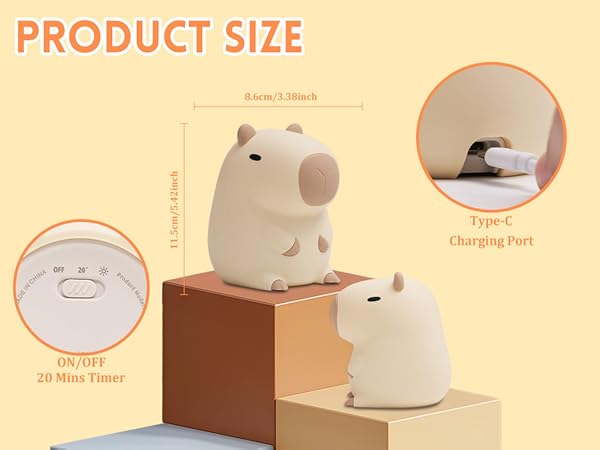 Capybara Night Light