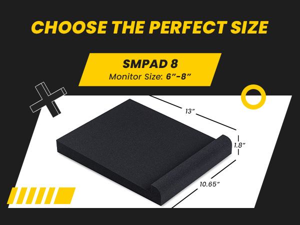 Large Speaker Pads - Dimensions mb