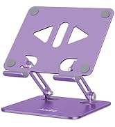 Aoviho Tablet Stand Holder for Desk, Adjustable Desktop Tablet Holder, Foldable Aluminum Tablet M...