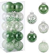 Christmas Ball Ornaments 20ct 80mm 3.15" Clear Shatterproof Xmas Ball Decorations for Christmas T...