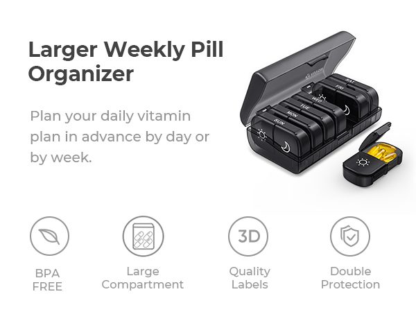 Larger Weekly Pill Organizer