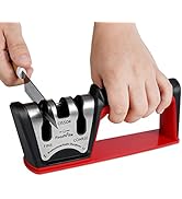 FoodVille KS04 Knife Sharpener for All Blade Types Including Straight and Serrated Knives and Sci...