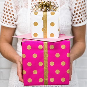 stack of presents