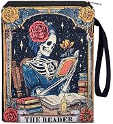 VeloKomo Gothic Book Sleeve Pouch - Books Covers Protector for Paperbacks | Waterproof Library Re...