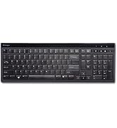 Kensington Slim Type Wired Keyboard (K72357USA),Black