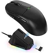 Ajazz AJ159 Dual Mode 2.4G/USB-C 56g Lightweight Gaming/Office Mouse with PAW3395 Sensor, 5 Progr...
