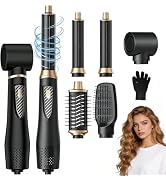 Atopskins 5 in 1 Hair Dryer Brush - Ionic Hot Air Styler for Fast Drying Auto Curling, 3 Heat Set...