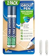 Grout Pen Grey Tile Paint Marker: Waterproof Grout Paint, Tile Grout Colorant and Sealer Pen - Na...