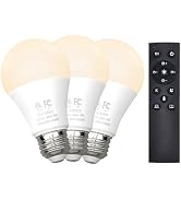Gupuzm A19 LED Remote Control Bulbs, 800LM 9W, Equivalent to 60W Bulbs, Dimmable Bulb with Remote...
