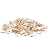 200 Pack Cotton Swabs, Individually Wrapped Cotton Swab, Individually Wrapped Double Tipped Woode...