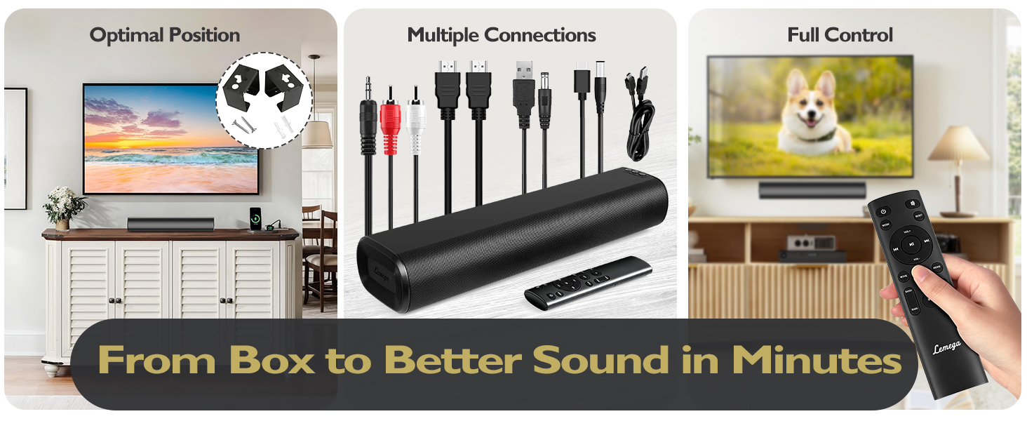 compact soundbar, bluetooth soundbar,