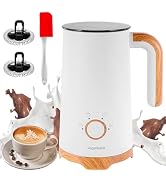 Milk Frother, Electric Milk Frother and Steamer 400W, Automatic Warm and Cold Foam Maker and Milk...