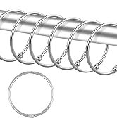 24 Pack Shower Curtain Rings,Rust Proof Shower Curtain Hooks for Bathroom,Circular Decorative Sho...