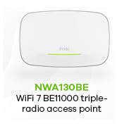 Zyxel WiFi 7 BE11000 Wireless MultiGig Pro Access Point | 2 x 2.5Gb Ethernet | Tri-Band Operation...