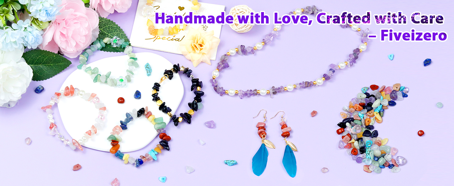 natural chip stone beads