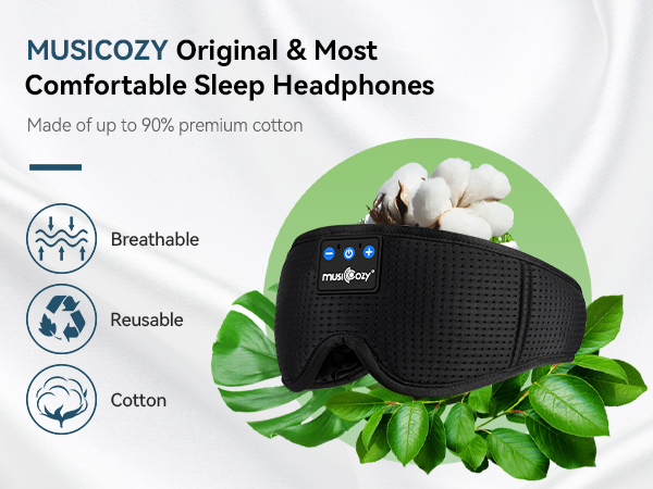 sleep headphones bluetooth sleep eye mask headphones headband for side sleepers cool gadgets gift